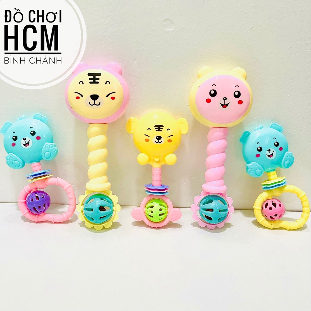 Đồ chơi trẻ em xúc xắc lục lạc dễ thương dành cho bé sơ sinh, giúp bé phát triển khả năng cầm nắm, nhận biết âm thanh