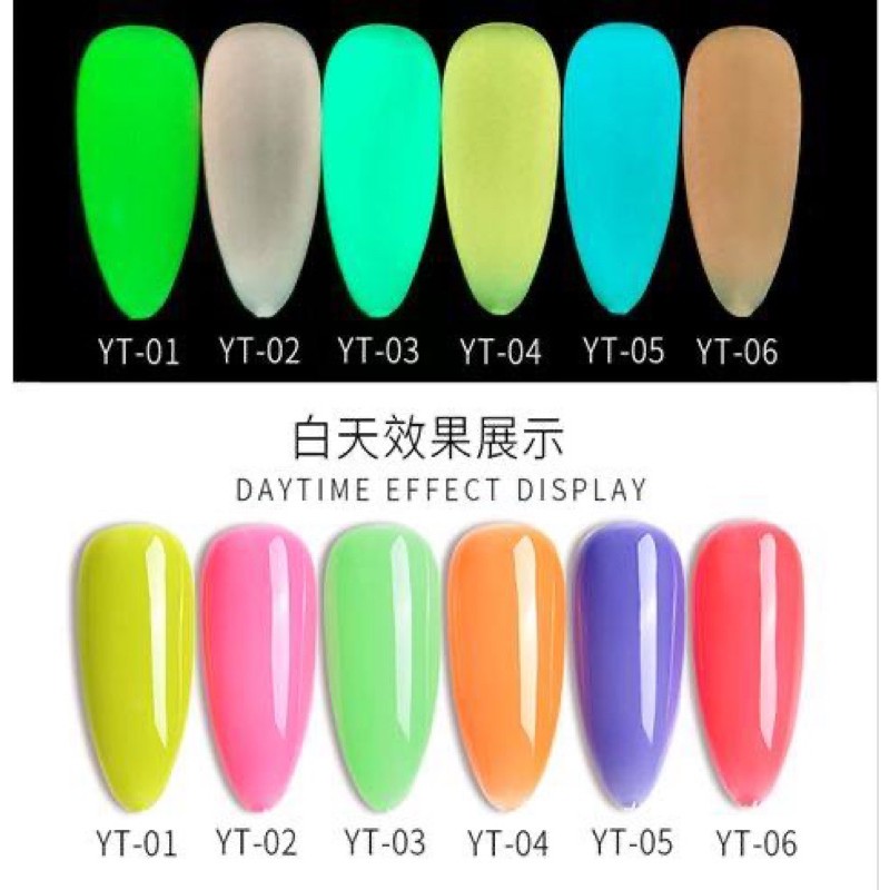 Sơn Gel As mã Dạ Quang YT ( vỏ đen)