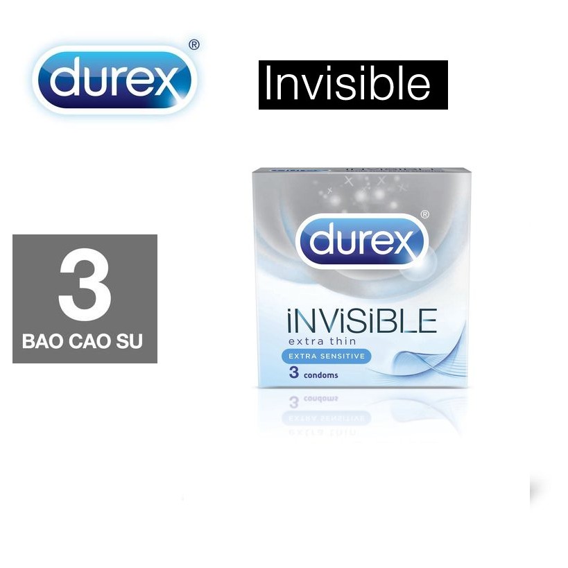 Bao Cao Su Durex Invisible Hộp 10 cái (Vô hình)