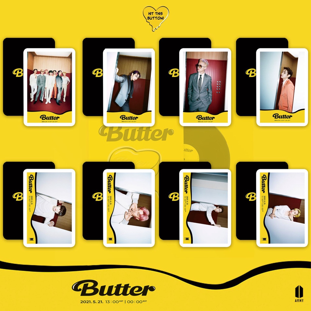 Hộp 54 Thẻ Ảnh Nhóm Nhạc BTS 2021 Butter Album LOMO