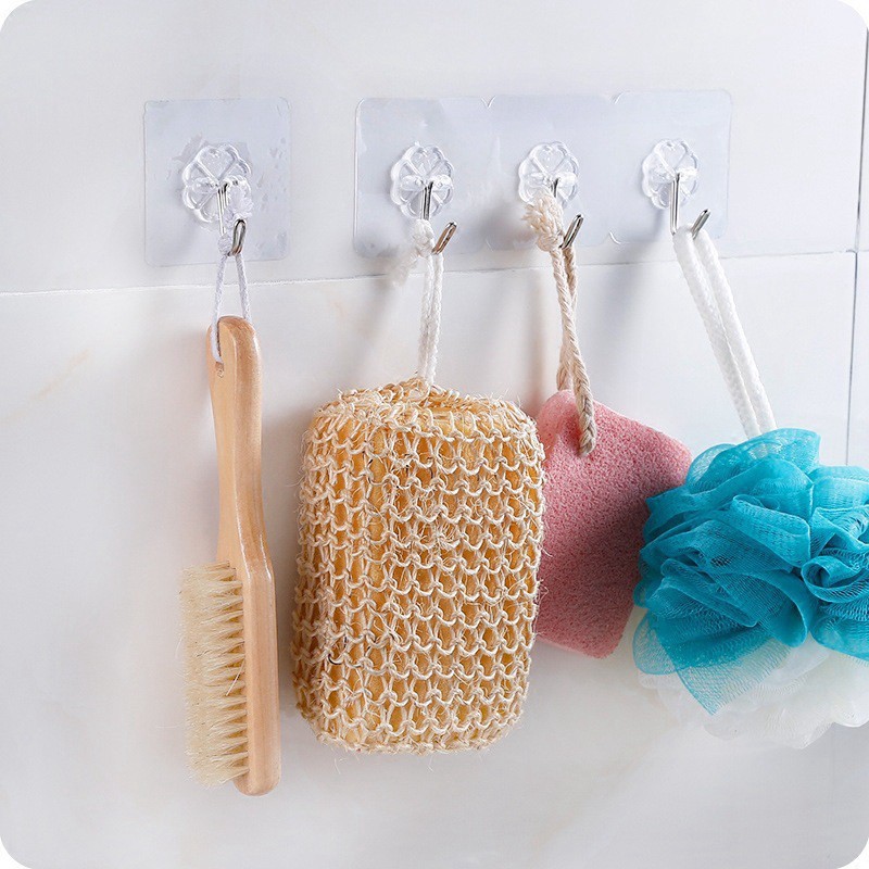 Combo 10 Móc dán ⚡ SIÊU BỀN SIÊU CHỊU LỰC ⚡ Miếng dán tường trong suốt chịu lực siêu chắc, siêu dính có móc treo