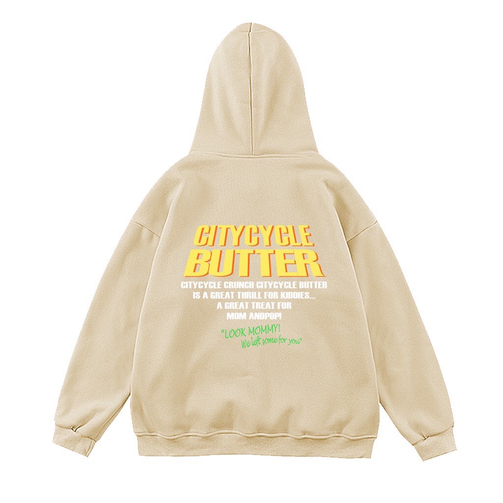 Áo hoodie local brand butter LEILA STORE - áo nỉ dài tay có mũ form rộng dáng unisex | BigBuy360 - bigbuy360.vn