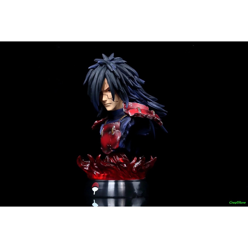 Mô hình tượng bán thân Uchiha Madara và Uchiha Obito trong Anime Naruto 16cm