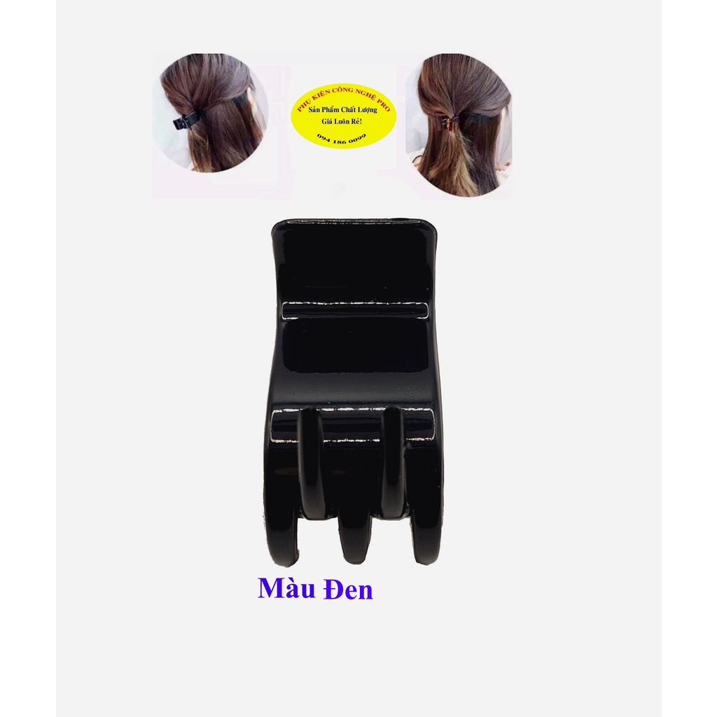 Kẹp càng cua 5 răng Loại 1 Kiểu đầu vuông Chất liệu nhựa bóng. Giúp cặp tóc, Búi tóc gọn gàng, dễ thương, thời trang