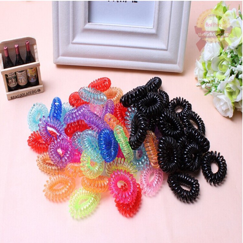 Chun buộc tóc nhựa lò xo PKTT105SP1
