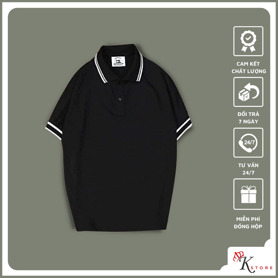 Áo thun Nam phối viền cao cấp