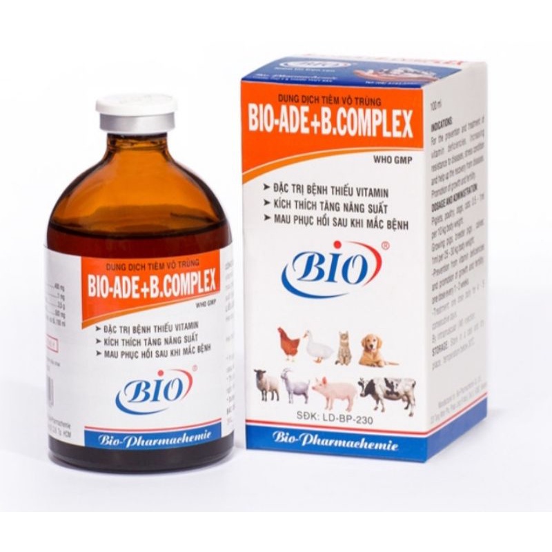 Bio ADE bcomplex 20ml thức ăn cho thú cưng
