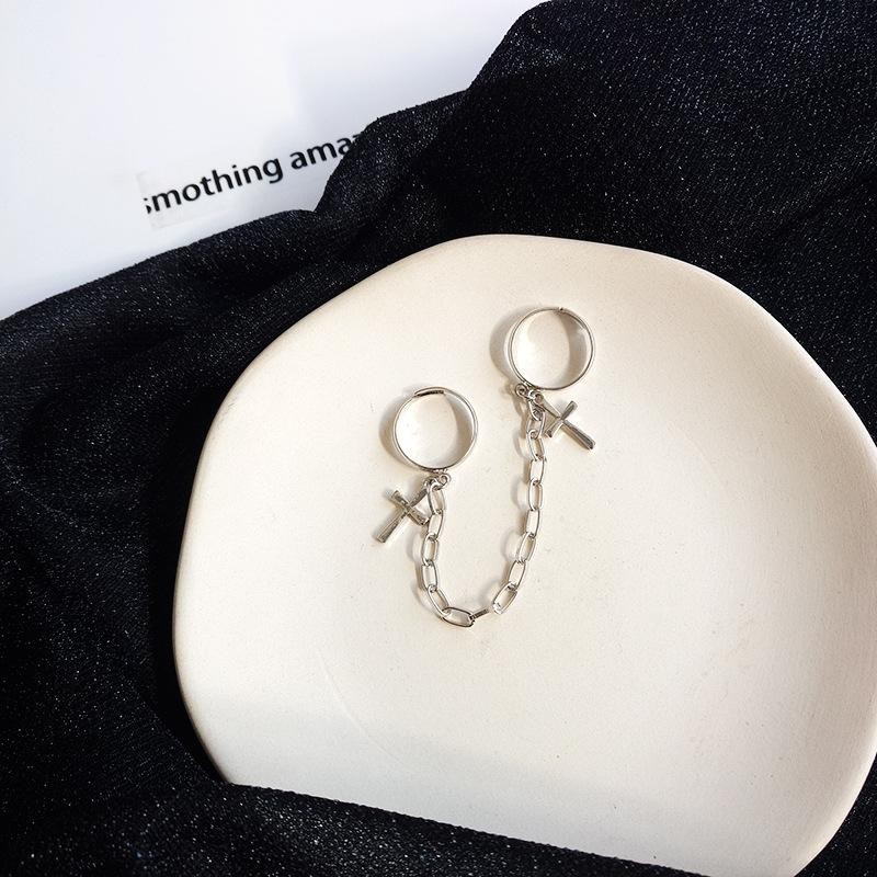 Dây chuyền titan phối nhẫn cá tính - vòng cổ Vương Nhất Bác titan nam nữ thép không gỉ unisex (dây kèm nhẫn)