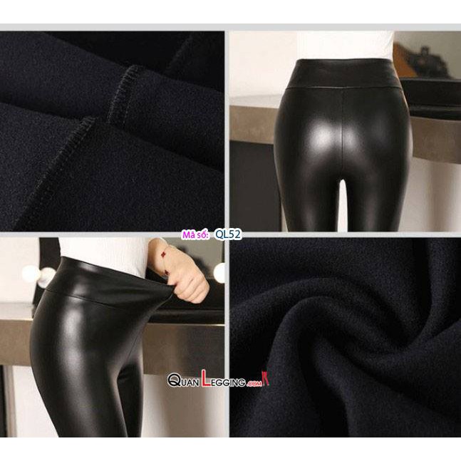 Quần giả da nữ cạp cao PU - QL52 | BigBuy360 - bigbuy360.vn