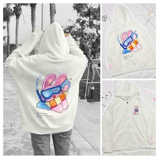 Áo Hoodie Nữ Thỏ Bigsize - Áo Khoác Ulzzang form rộng - Áo Hoodie trơn Uni Mùa Đông