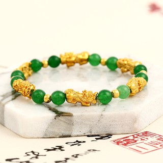 Vòng tay phong thủy đá tự nhiên tỳ hươu MSV135