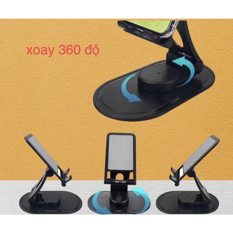 Giá để điện thoại, chân đế dựng đỡ chụp ảnh livestream và kê máy kiểu ghế dựa xoay 360 đa năng GX136