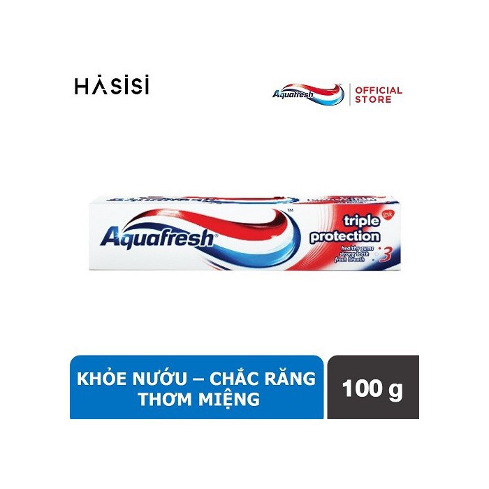 Kem đánh răng AQUAFRESH - Triple Protection 100ml (KĐR 3 Tác Động - Đỏ)