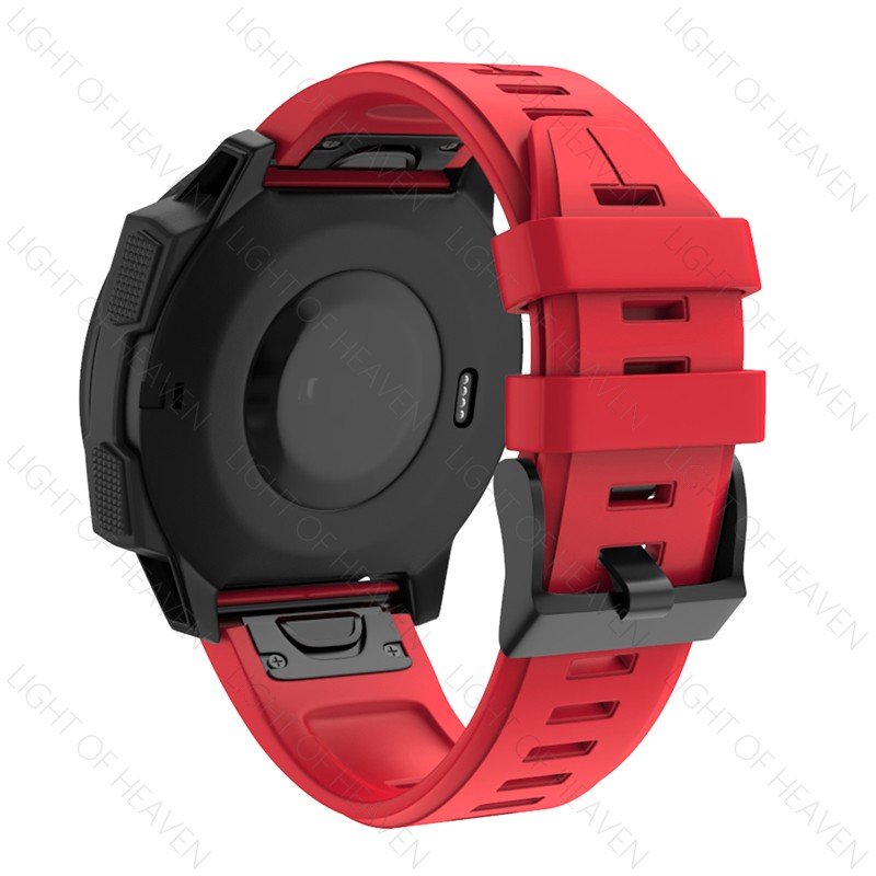 Dây đeo thay thế chất liệu silicon tháo nhanh cho garmin fenix 6 6x 6s 5 5x 5s