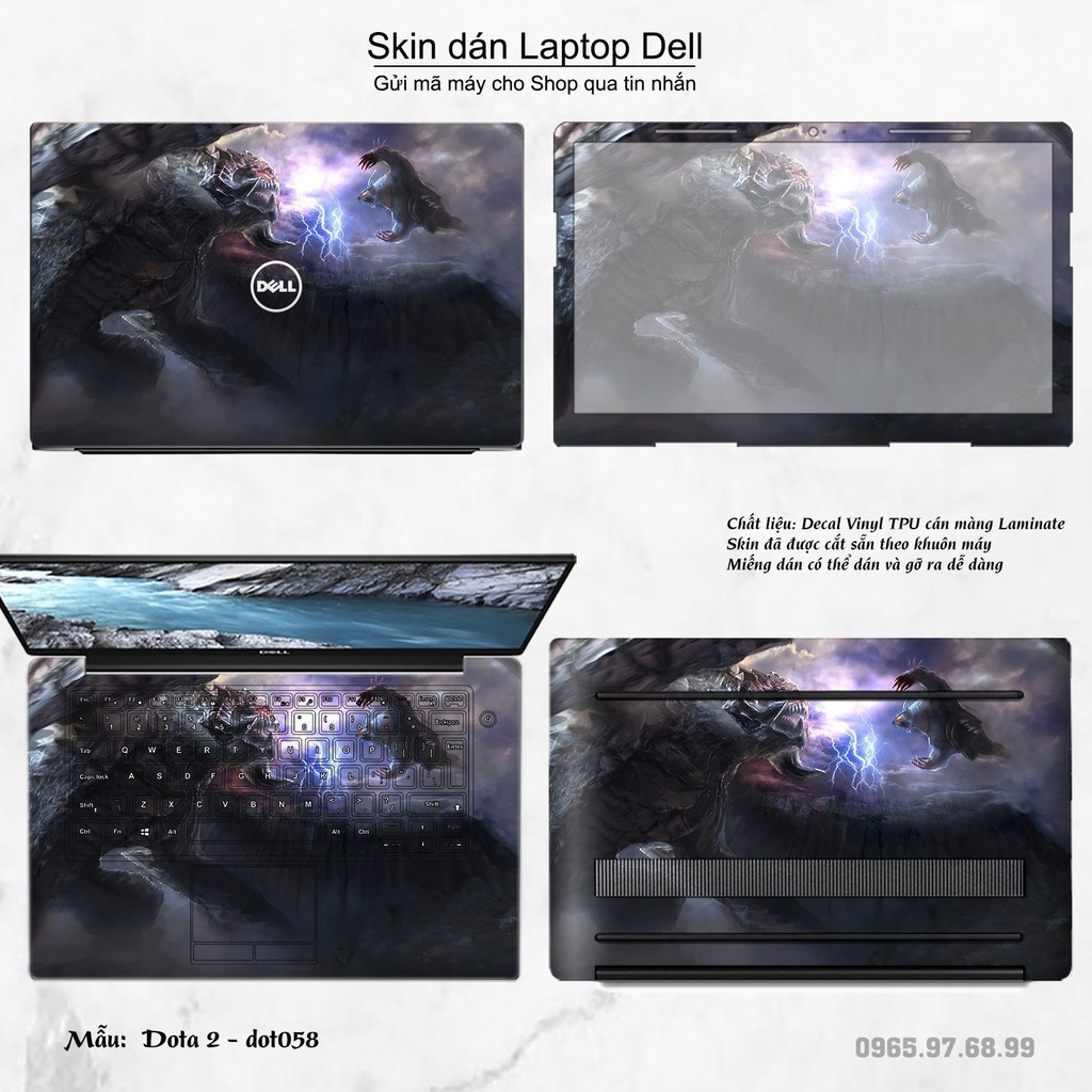 Skin dán Laptop Dell in hình Dota 2 nhiều mẫu 10 (inbox mã máy cho Shop)