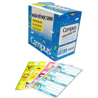 Nhãn vở Campus - ZODIAC (Hộp 100 túi)