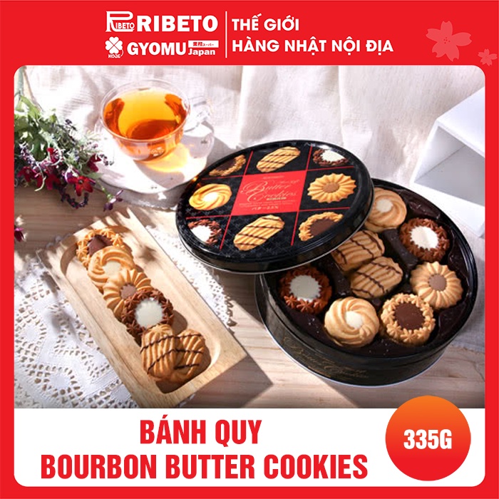 Bánh quy Bourbon Butter Cookies Nhật 335g ( 60 bánh ) - Nhật Bản