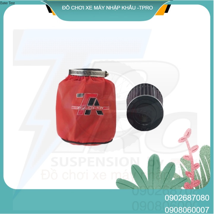 Áo Mưa Lưới TA Racing Trùm Lọc Gió Trụ Chống Nước 99%