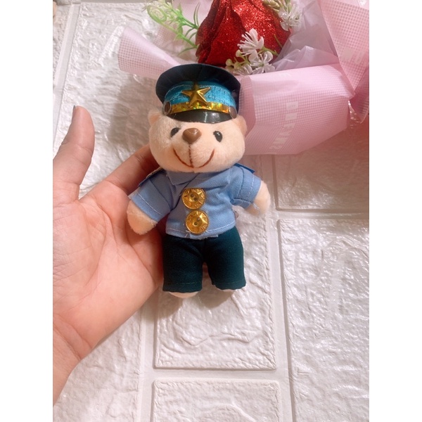 Móc khoá gấu bộ đội theo quân binh chủng