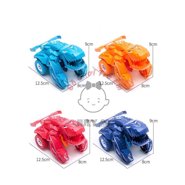 Ô Tô Biến Hình Khủng Long Cao Cấp  -    Nhựa ABS Chắc Chắn Kích Thước 8 cm*5.5 cm*12 cm