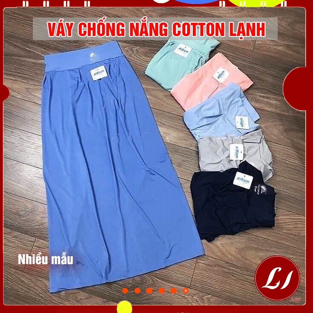 Váy quây chống nắng 100% cotton mát lạnh, thông hơi chống nóng