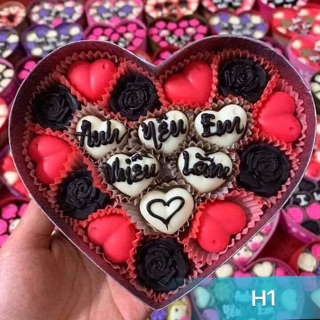 Socola Valentine Handmade (nhận viết chữ theo yêu cầu)