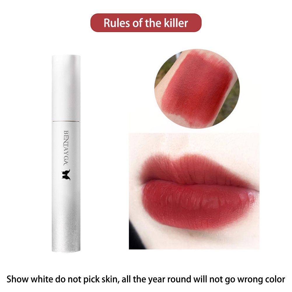 [Hàng mới về] Son Kem Lì Mịn Mượt Như Nhung Và Không Vây Dính In Hình Bướm Đẹp Mắt