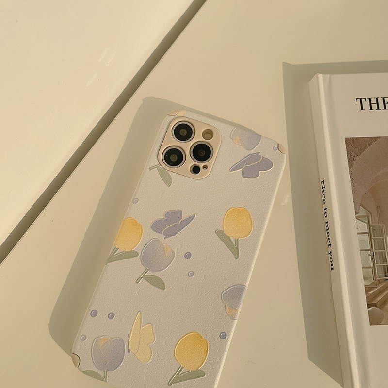 Ốp Điện Thoại Chống Rơi Họa Tiết Hoa Sơn Dầu Cho Iphone 12x11pro Max | BigBuy360 - bigbuy360.vn