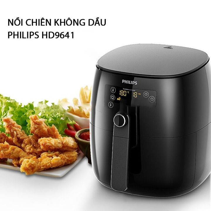 Nồi chiên không dầu điện tử cao cấp thương hiệu Philips HD9741-Công suất 1500W (Bảo hành 24 tháng)