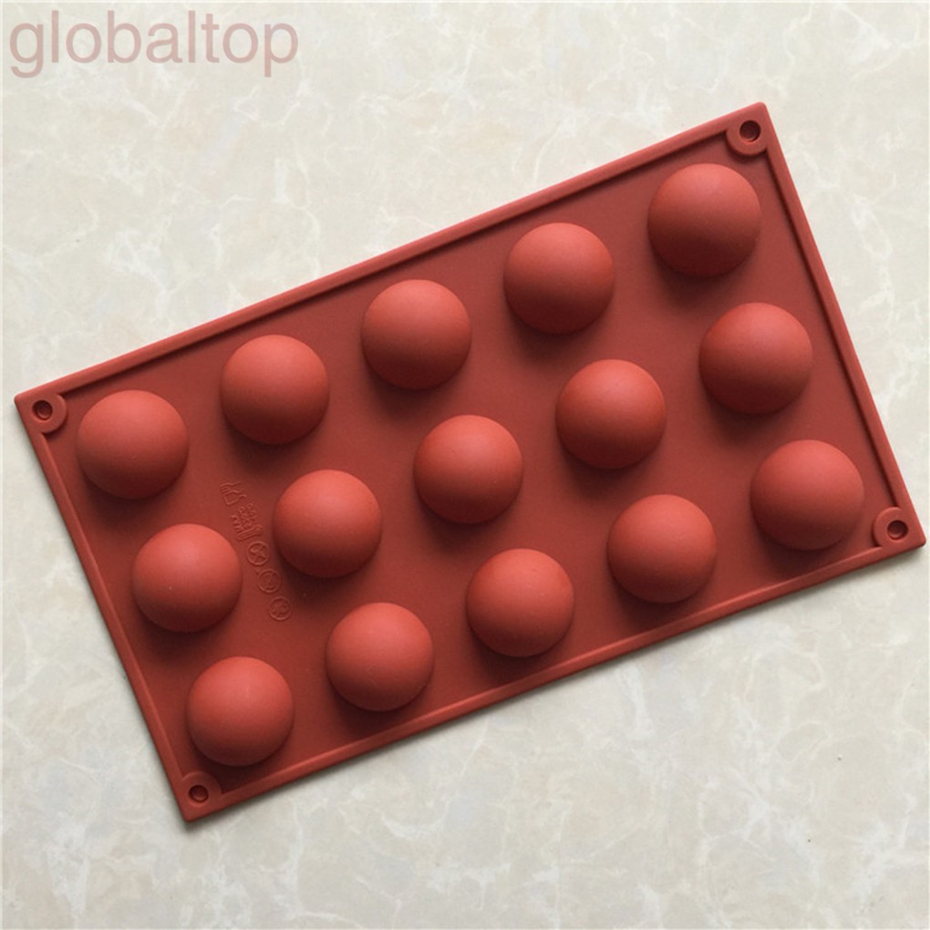 Khuôn Silicone Làm Đá Hình Bán Nguyệt 15 Ngăn