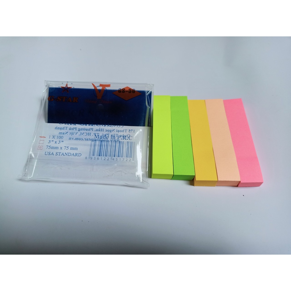 GIẤY NOTE G-STAR 5 MÀU
