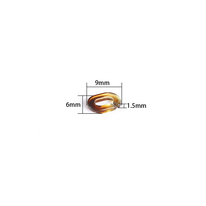 Set 100 Dây Kim Loại 9x6mm Nhiều Màu Dùng Làm Đồ Trang Sức