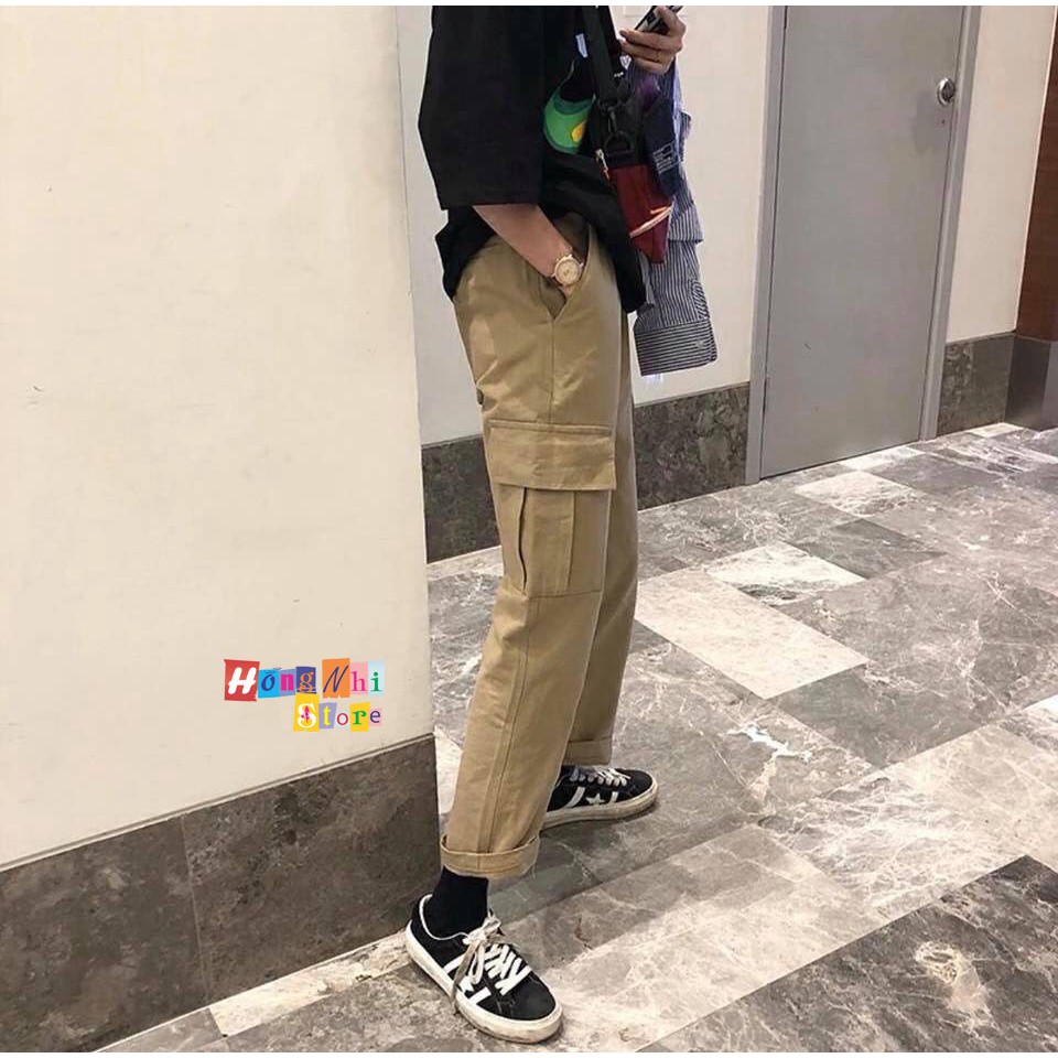 QUẦN KAKI 2 TÚI - QUẦN BOX PANT UNISEX MÀU TAN - MM