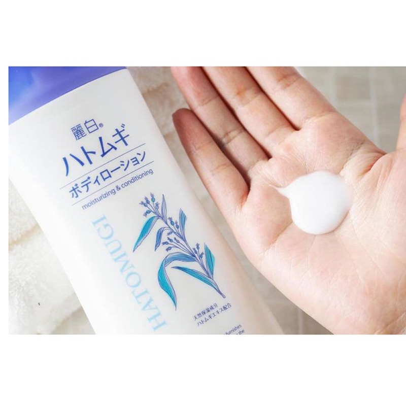 Lotion dưỡng thể hạt ý dĩ Hatomugi Reihaku (Kumano Yushi) 250g - Hachi Hachi Japan Shop