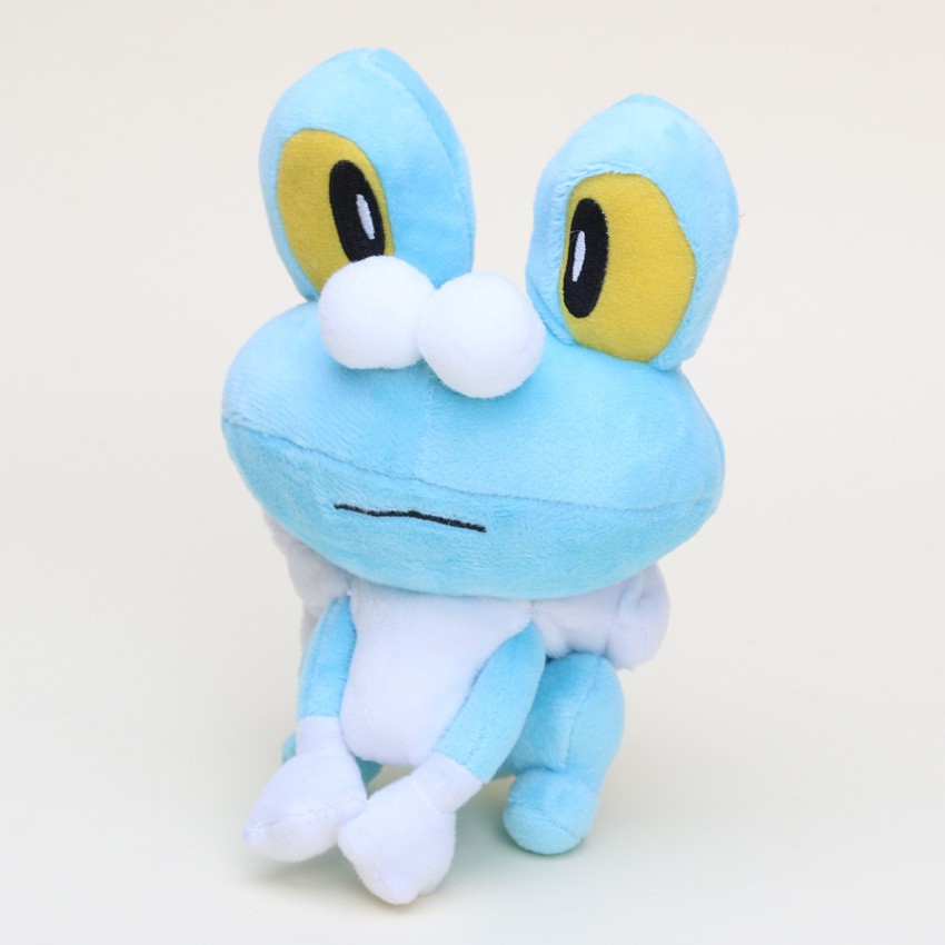 Gấu nhồi bông 17cm/7" hình Froakie trong phim hoạt hình XY Pokemon frog plush toy