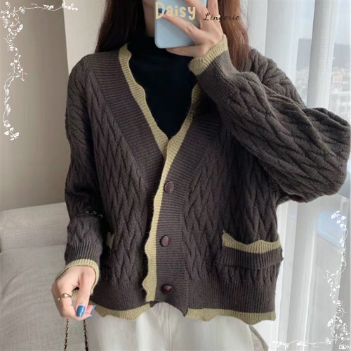 [SP Tốt,Hỏa Tốc] Áo Khoác Cardigan Len Màu Kem Áo Len Trơn Form Rộng Phong Cách Hàn Quốc - Mã AOL012