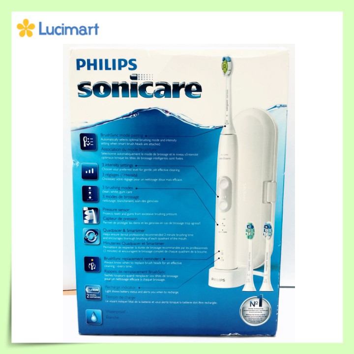 Bàn chải điện Philips Sonicare 6100, 6300, 7000 [Hàng Mỹ]