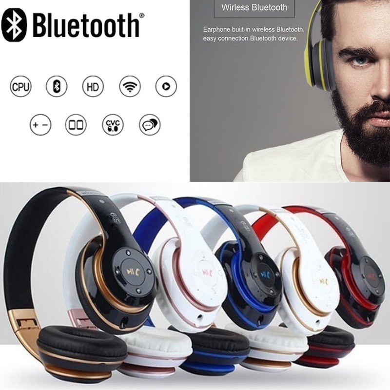 Tai nghe không dây kết nối Bluetooth chống ồn thiết kế hiện đại