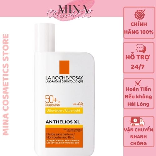 Kem chống nắng la roche-posay cho da hỗn hợp nhạy cảm / La roche-posay anthelios invisible fluid spf50+