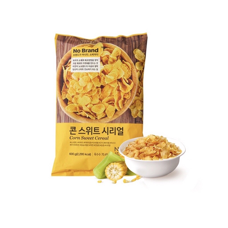 Bánh Ăn Sáng Bắp Bơ No Brand Túi 600G