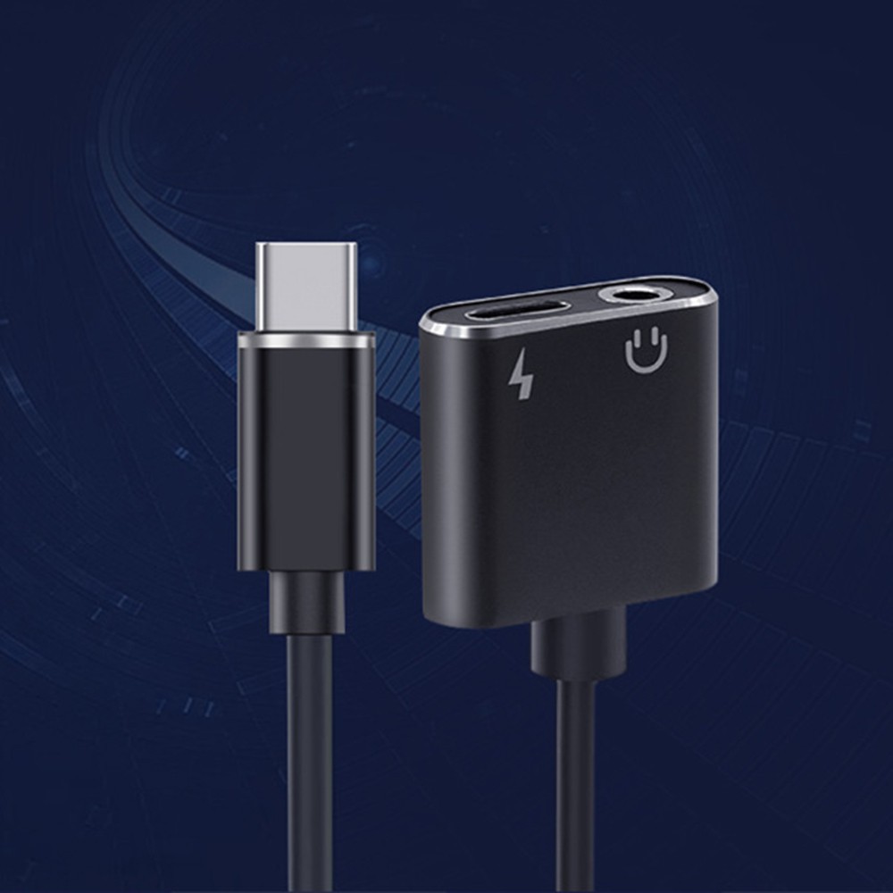 Đầu USB 2 trong 1 Type C 3.5mm cho nghe nhạc và chuyểnđổi dữ liệu.
