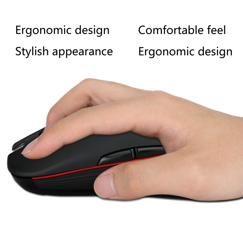 Chuột Quang Không Dây RGB 2.4G 7 Nút Bấm Xoay 3600dpi