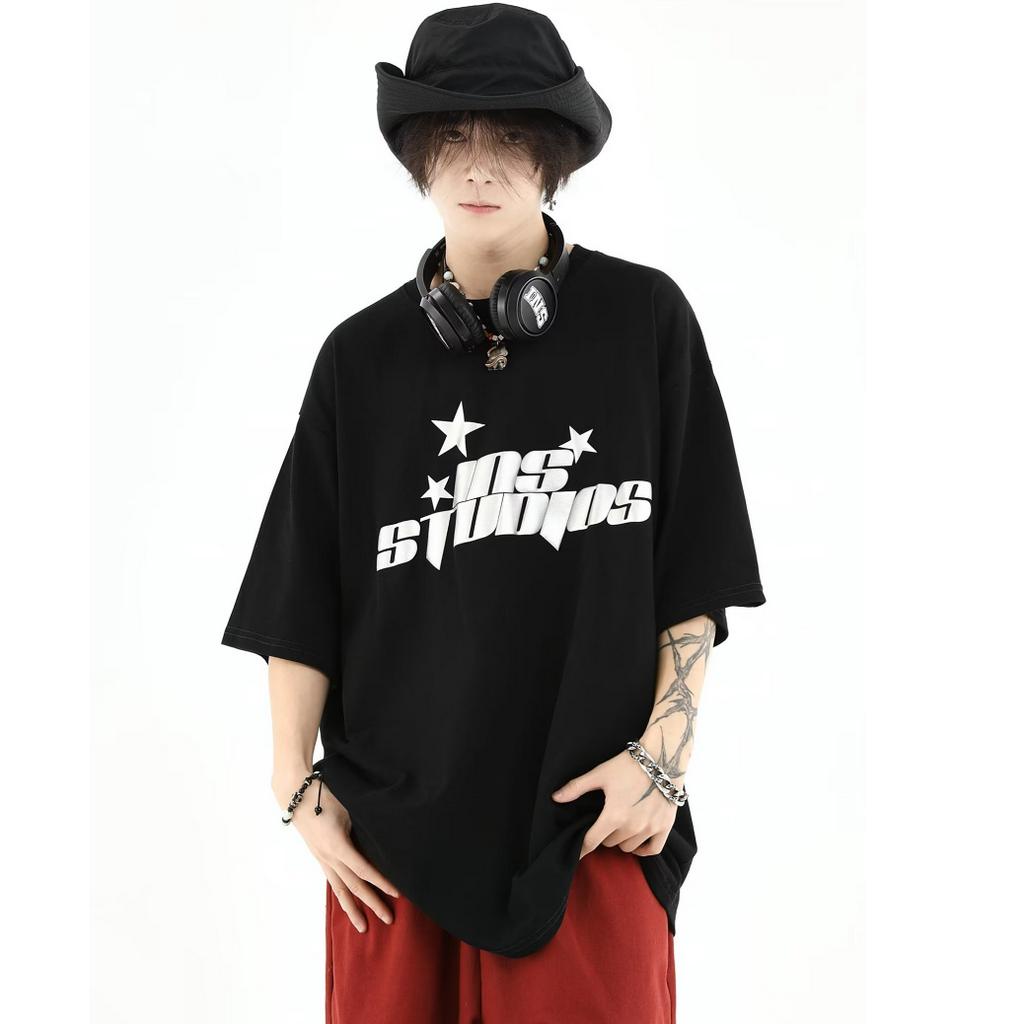Áo Thun Nam Ngắn Tay In Hình Ngôi Sao Thời Trang hip hop