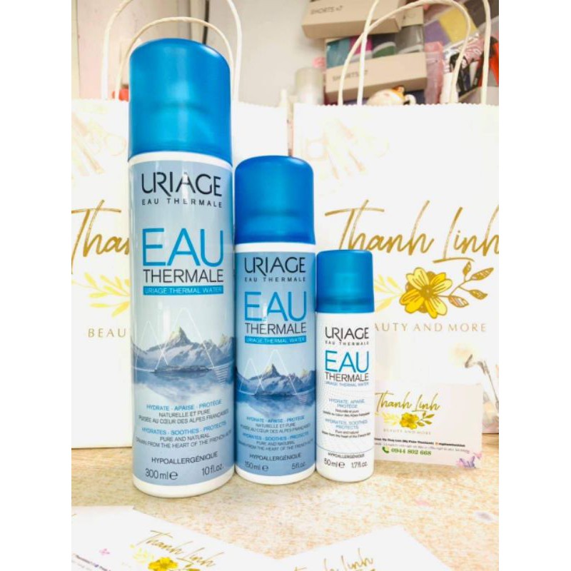 Xịt khoáng dưỡng ẩm cân bằng da Uriage dưỡng ẩm và cân bằng 50ml/150ml/300ml