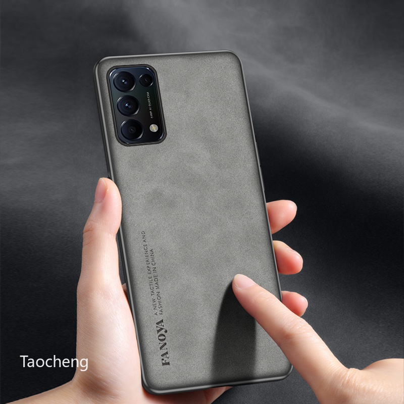 Ốp Điện Thoại Da Cừu Viền Silicon Dẻo Sang Trọng Chống Sốc Cho Oppo Reno 5 6 Pro Reno5 Reno6 5Pro 6Pro 4G 5G