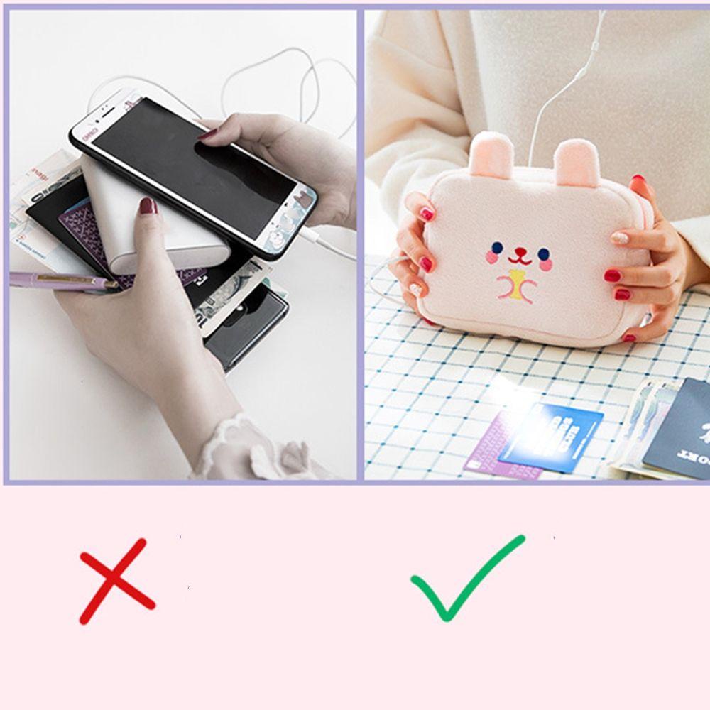 Túi Đựng Điện Thoại / Tiền Xu Bằng Vải Flannel Dễ Thương