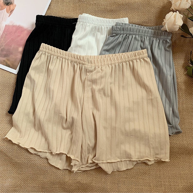 Quần an toàn COZOKC dáng rộng màu trơn kiểu dáng đơn giản thời trang