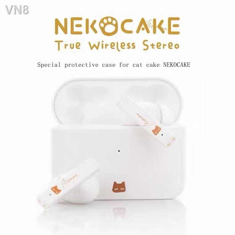 Vỏ Bảo Vệ Hộp Sạc Tai Nghe Không Dây a28 * In Hình Mèo Bánh Kem NEKOCAKE Dễ Thương
