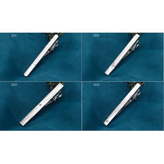 KẸP CÀ VẠT MÀU BẠC z03