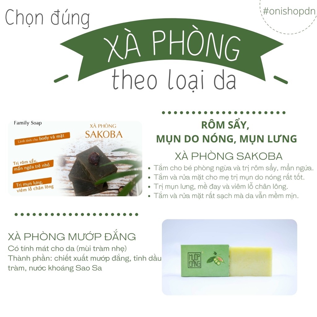 Xà phòng 100% thiên nhiên Mướp Đắng Handmade Sinh Dược 100gr - Oni Shop | BigBuy360 - bigbuy360.vn